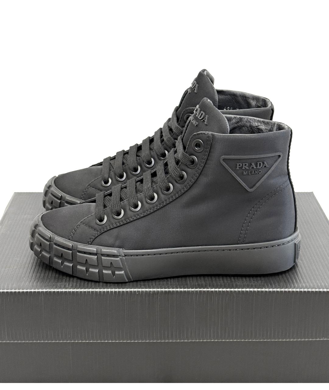 PRADA Черные кеды, фото 2