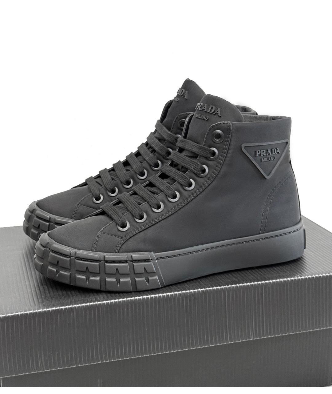 PRADA Черные кеды, фото 6