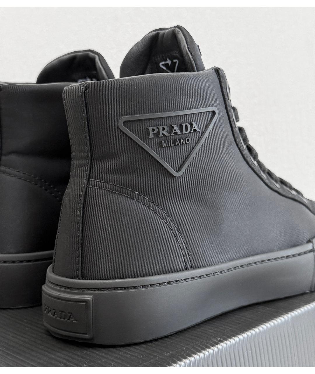 PRADA Черные кеды, фото 5