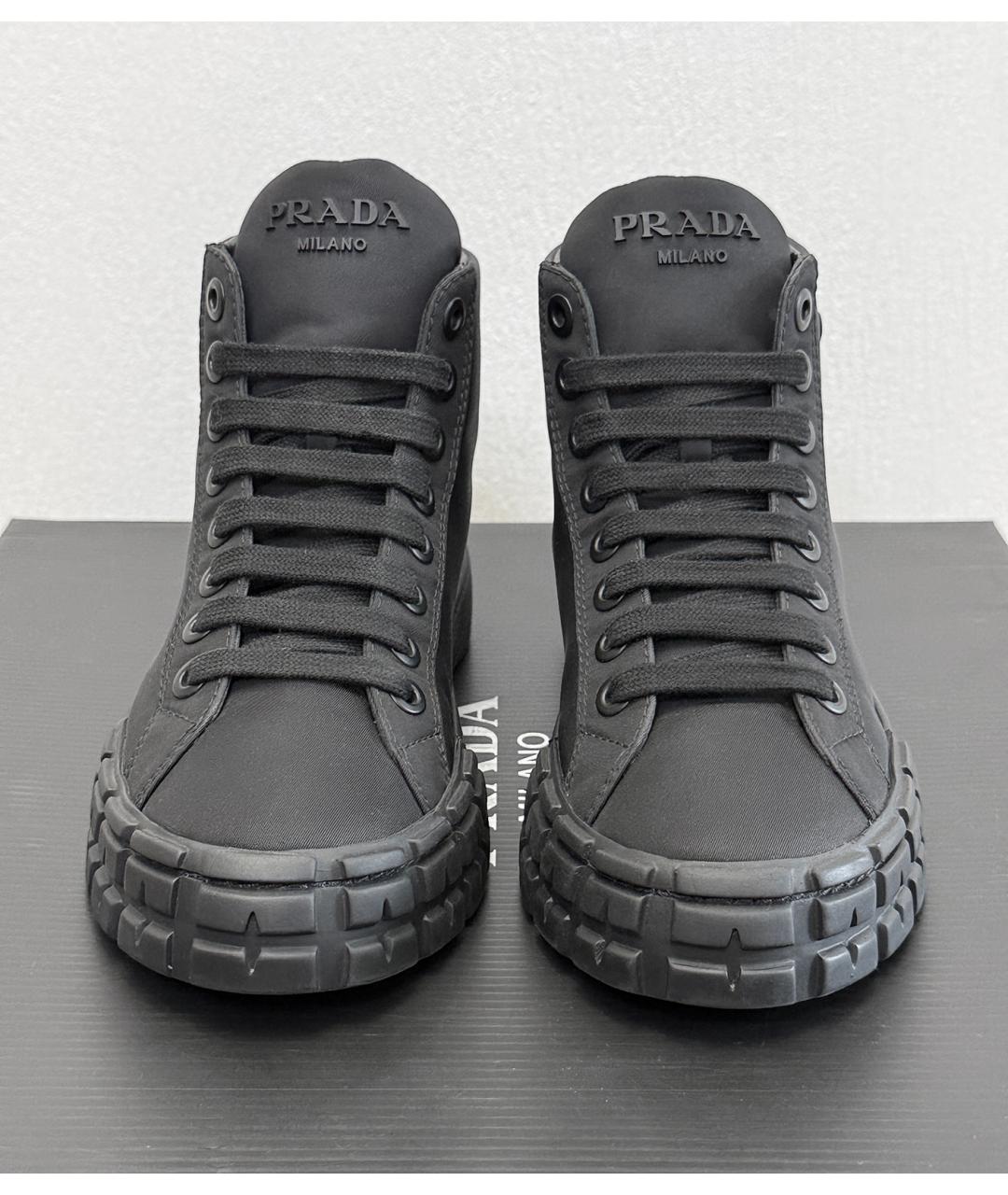 PRADA Черные кеды, фото 3