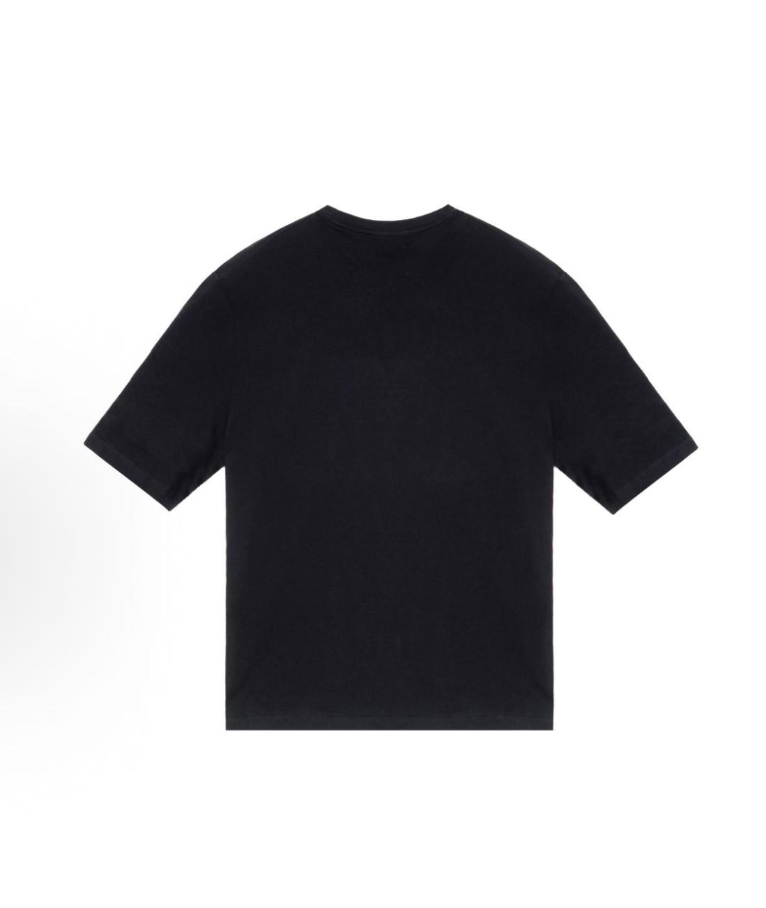 SAINT LAURENT Черная хлопковая футболка, фото 2