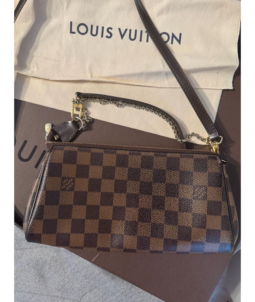 LOUIS VUITTON Коричневая сумка через плечо, фото 3