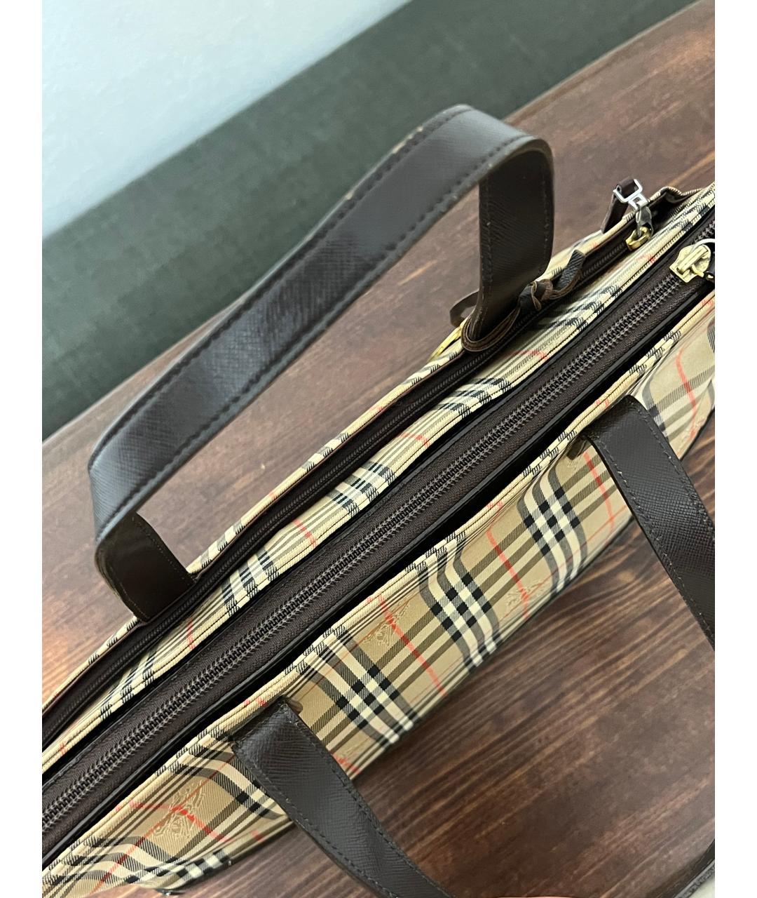 BURBERRY Бежевая сумка тоут, фото 6
