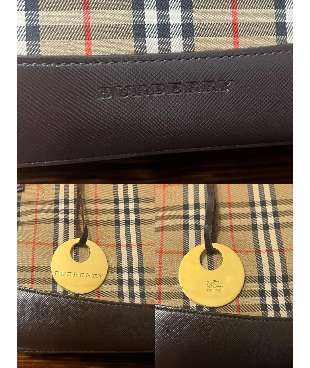 BURBERRY Бежевая сумка тоут, фото 4