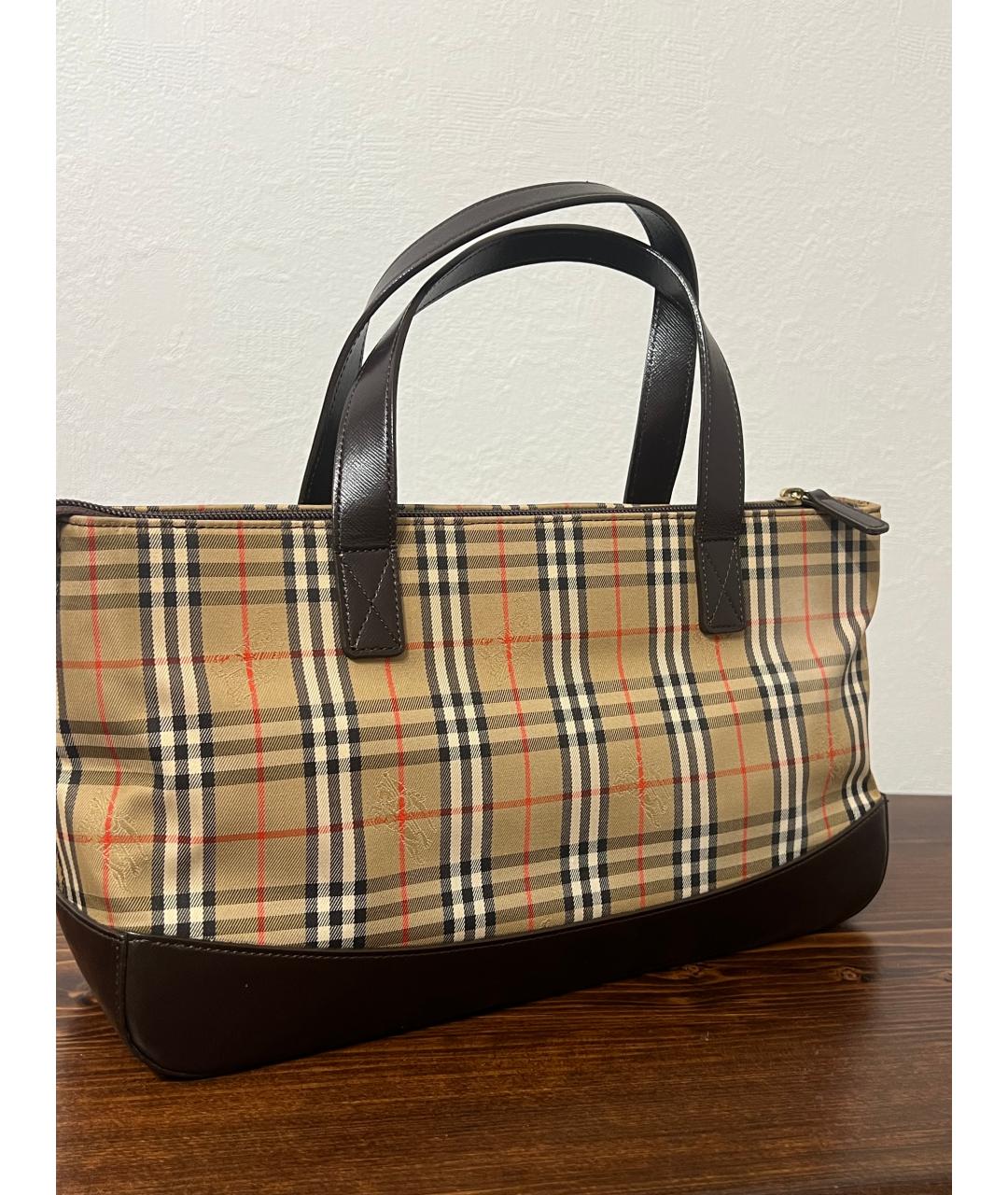 BURBERRY Бежевая сумка тоут, фото 3