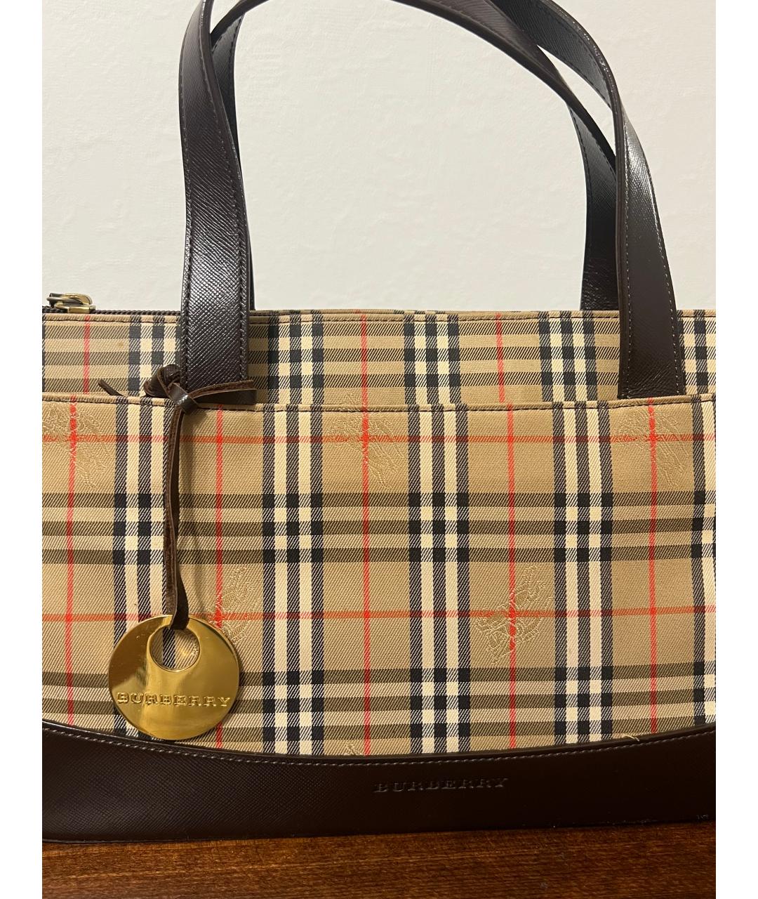 BURBERRY Бежевая сумка тоут, фото 2