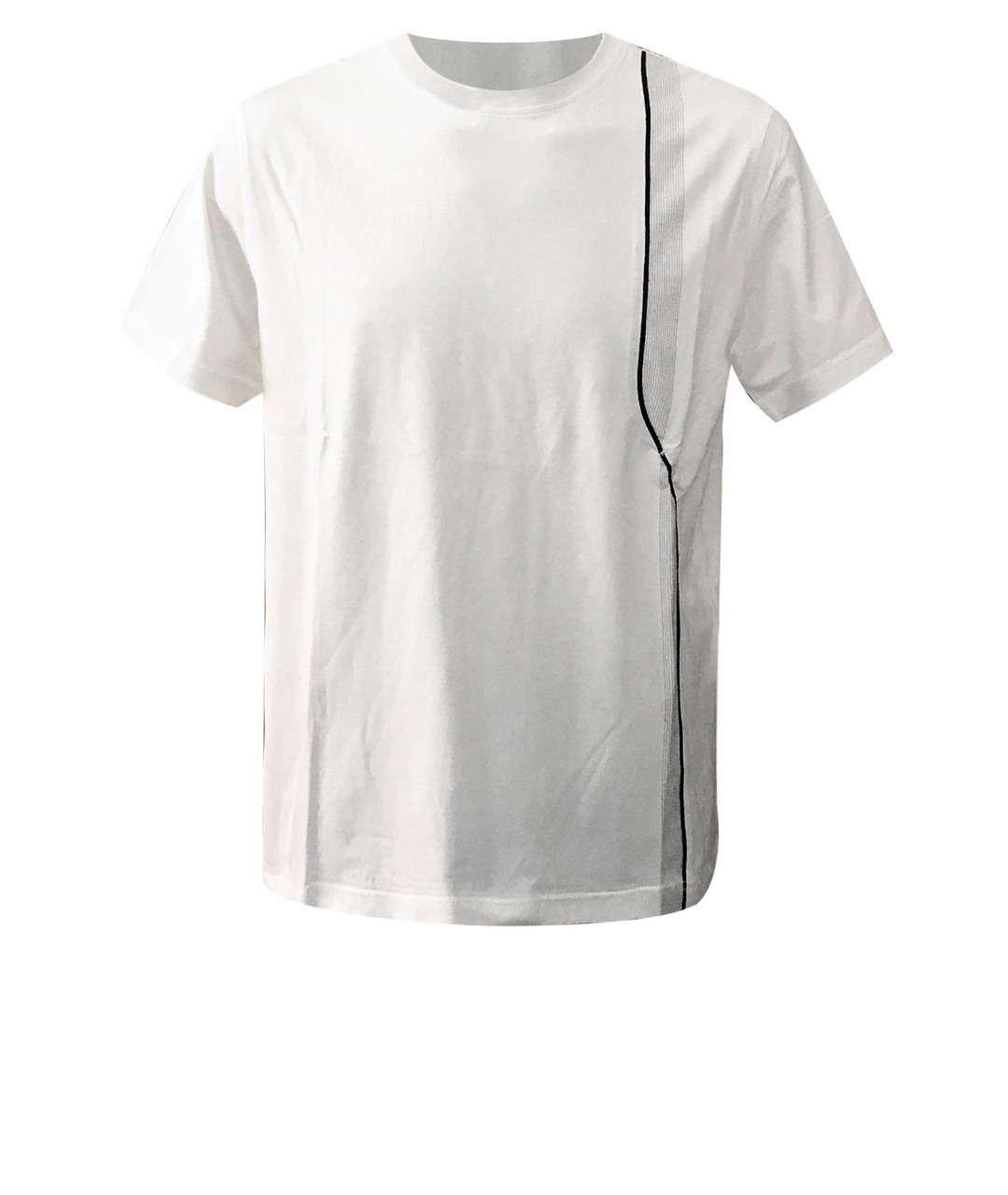 BILANCIONI Белая хлопко-эластановая футболка, фото 1