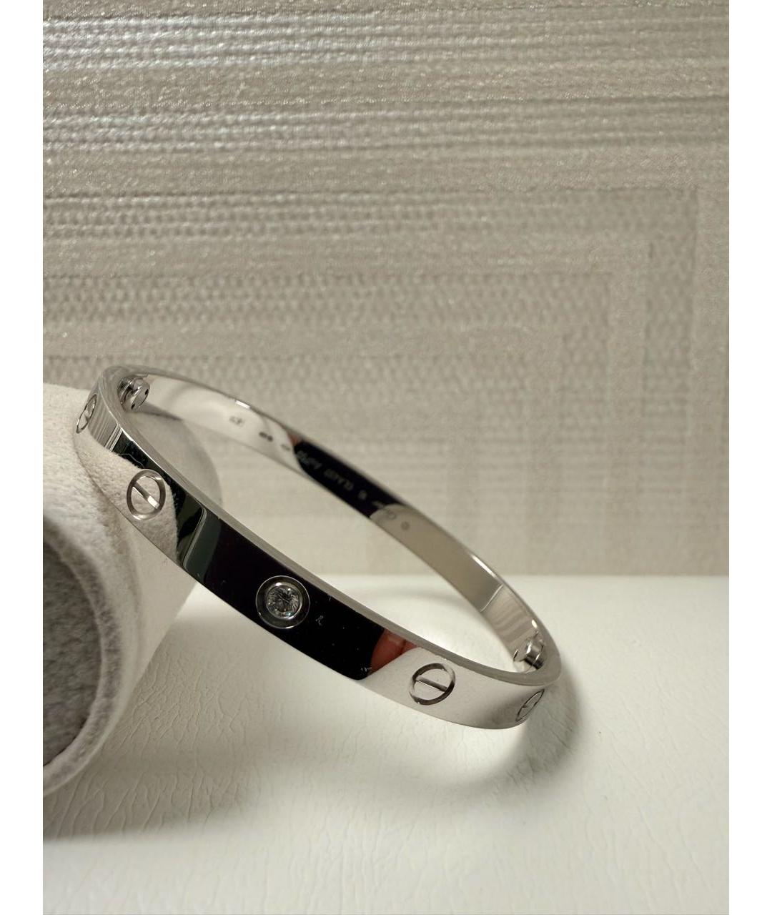CARTIER Серебряный браслет из белого золота, фото 4