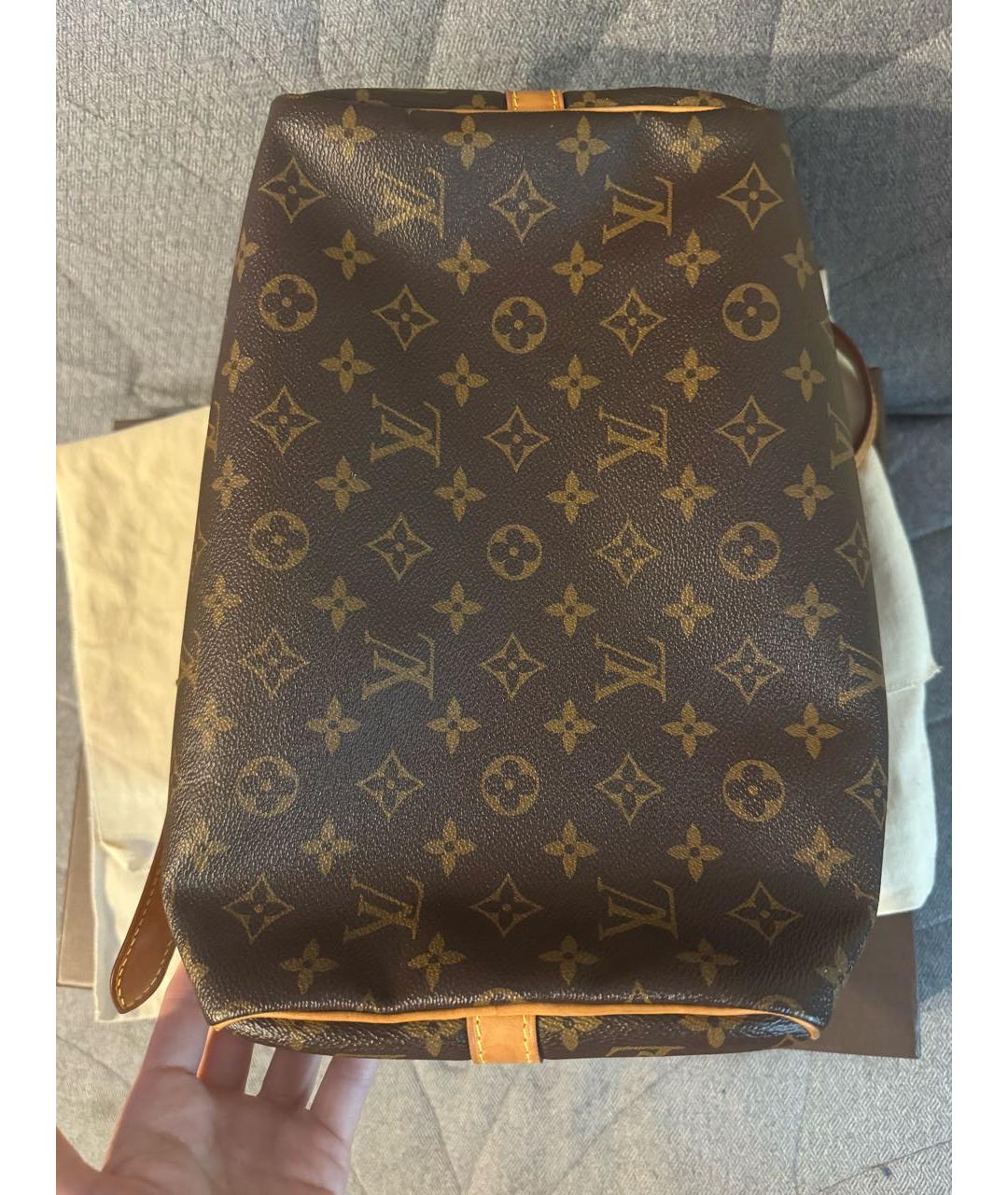 LOUIS VUITTON Коричневая сумка с короткими ручками, фото 8