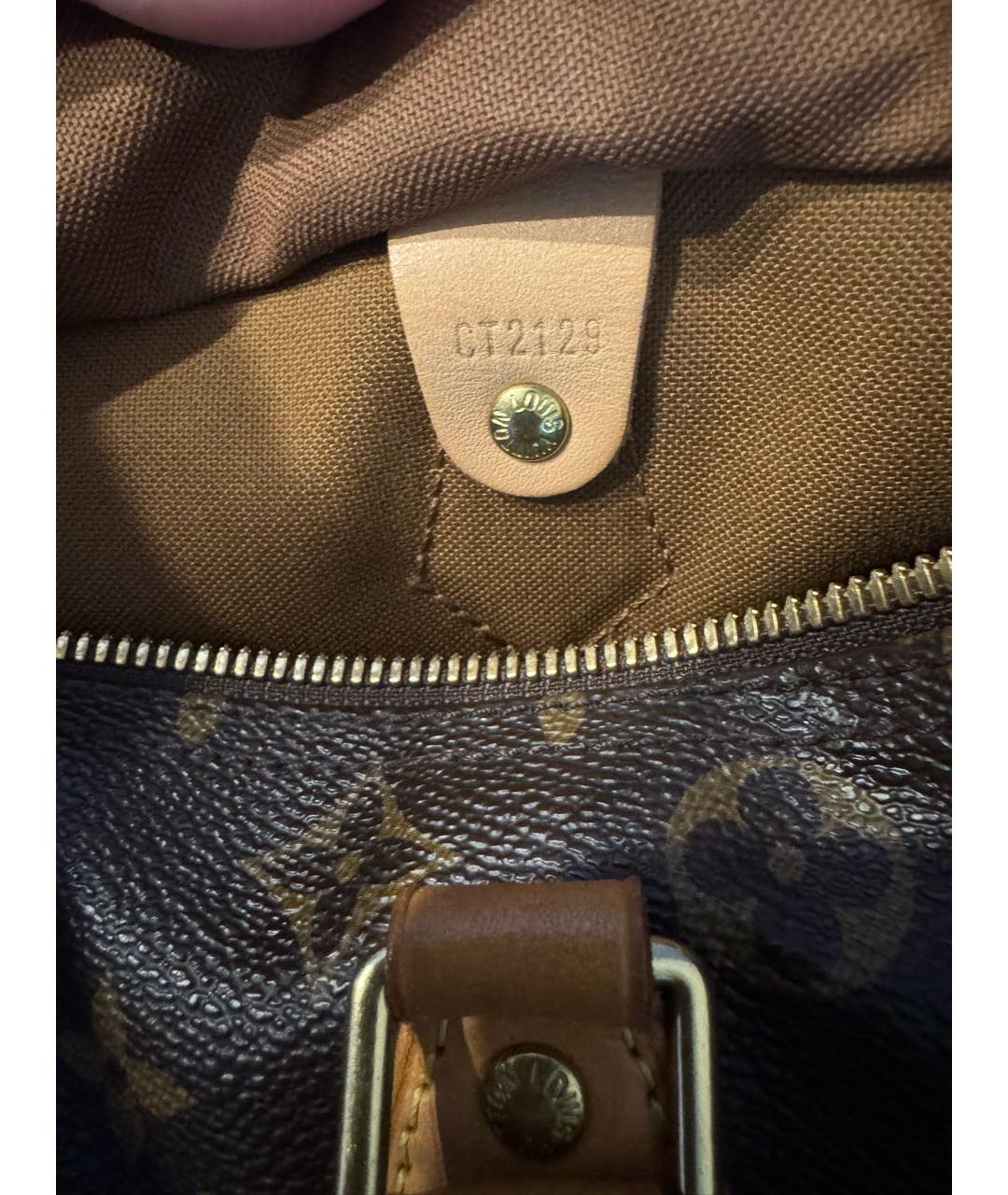 LOUIS VUITTON Коричневая сумка с короткими ручками, фото 3