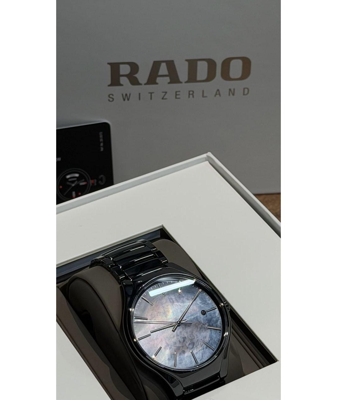 RADO Черные керамические часы, фото 8