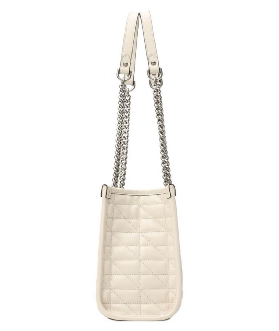 GUCCI Белая кожаная сумка тоут, фото 5