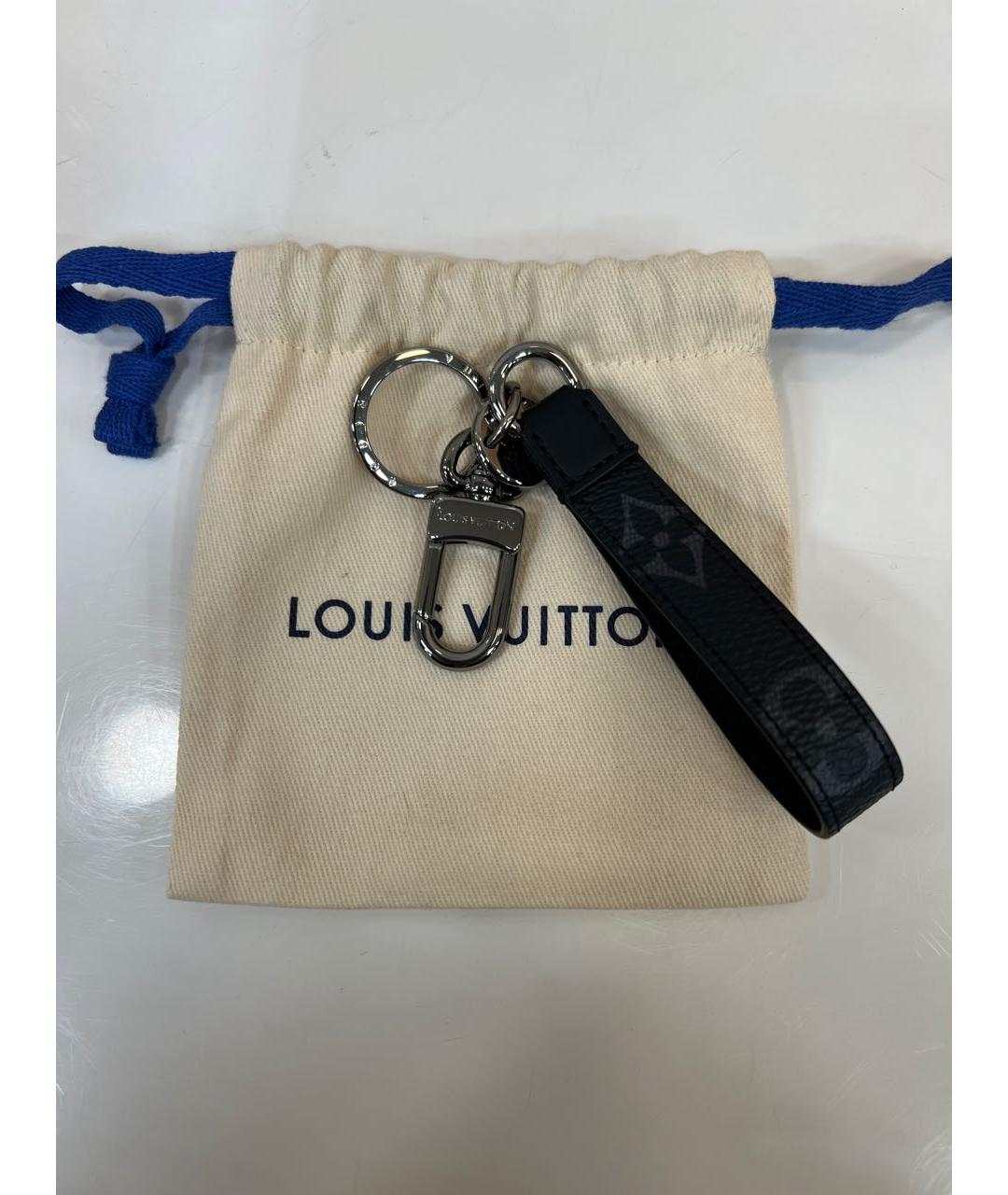 LOUIS VUITTON Черный брелок, фото 4