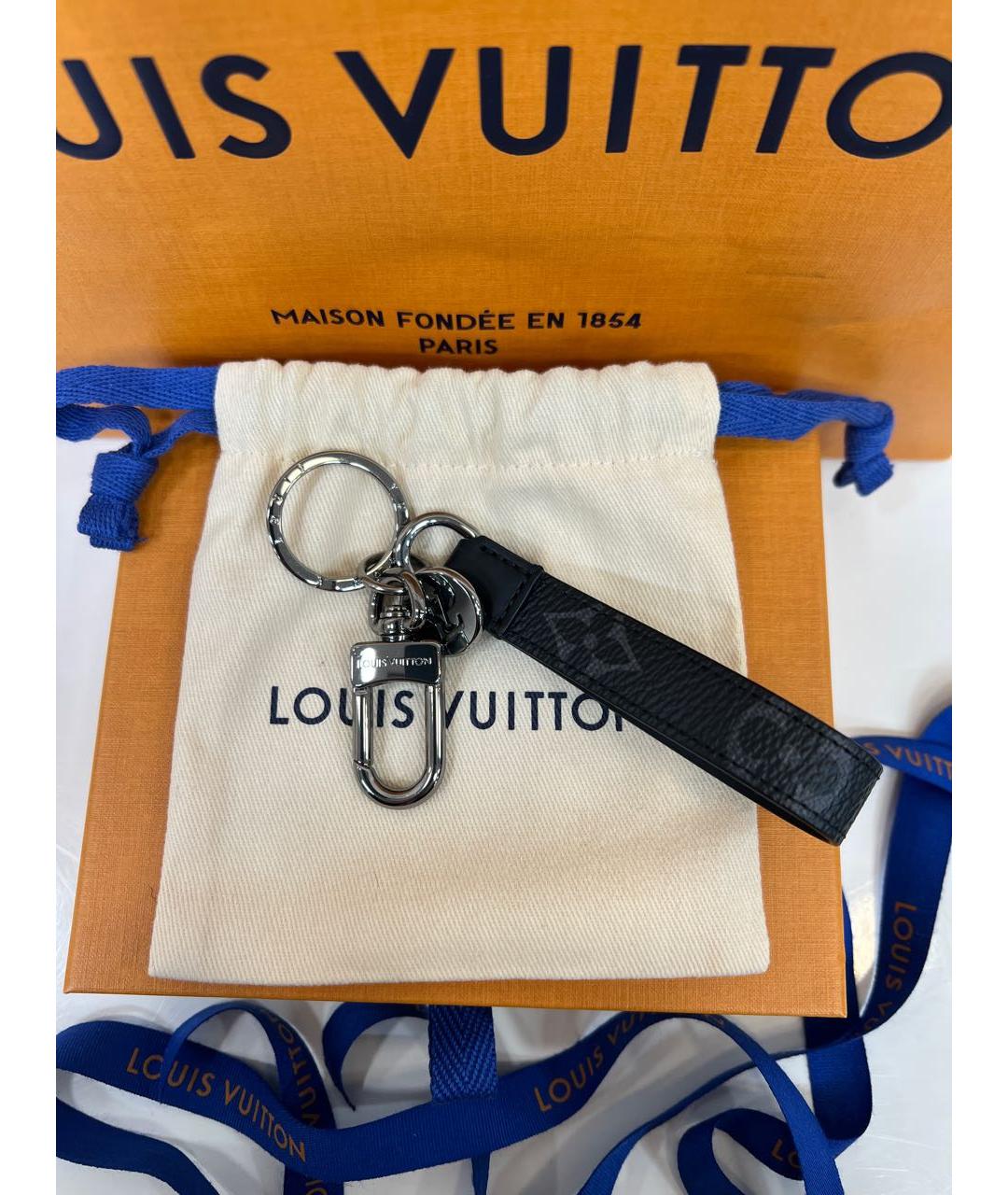 LOUIS VUITTON Черный брелок, фото 2