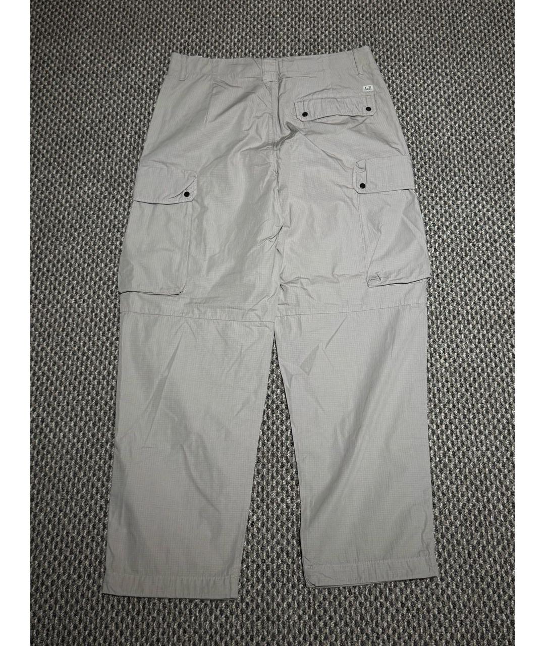 CP COMPANY Серые хлопковые повседневные брюки, фото 4