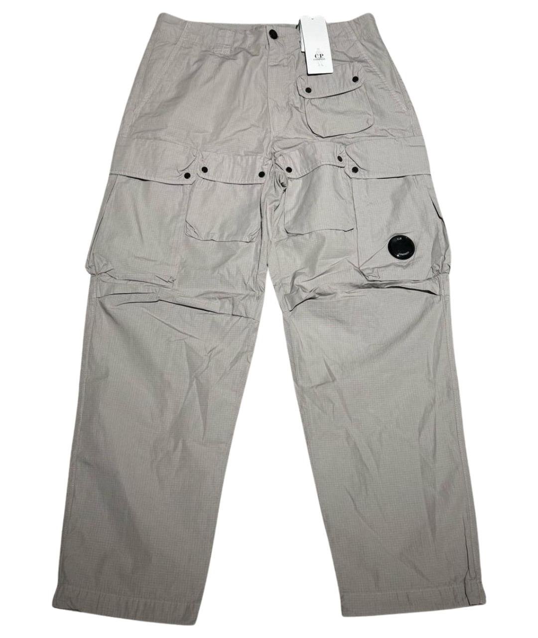 CP COMPANY Серые хлопковые повседневные брюки, фото 1
