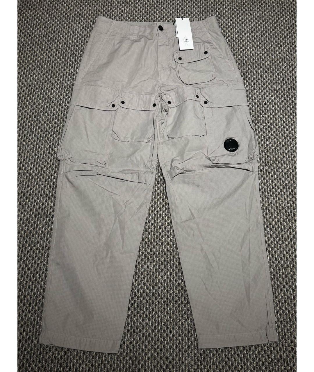 CP COMPANY Серые хлопковые повседневные брюки, фото 8