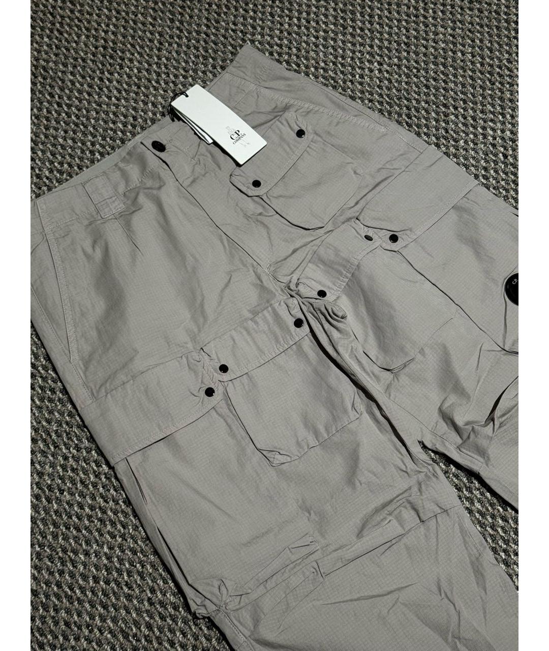 CP COMPANY Серые хлопковые повседневные брюки, фото 2