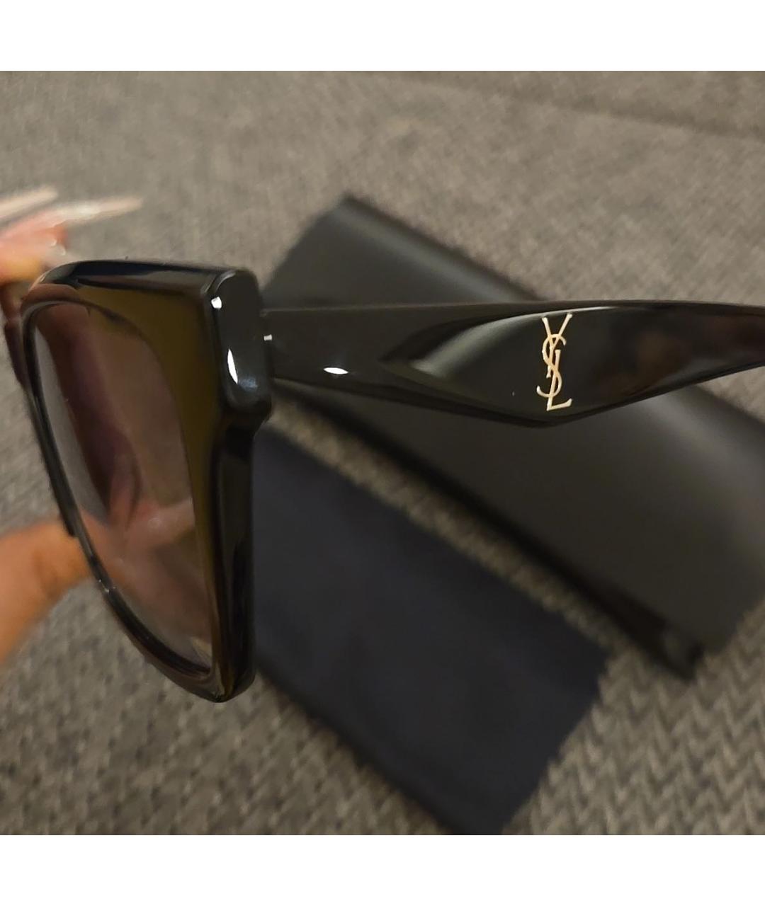 SAINT LAURENT Черные солнцезащитные очки, фото 5