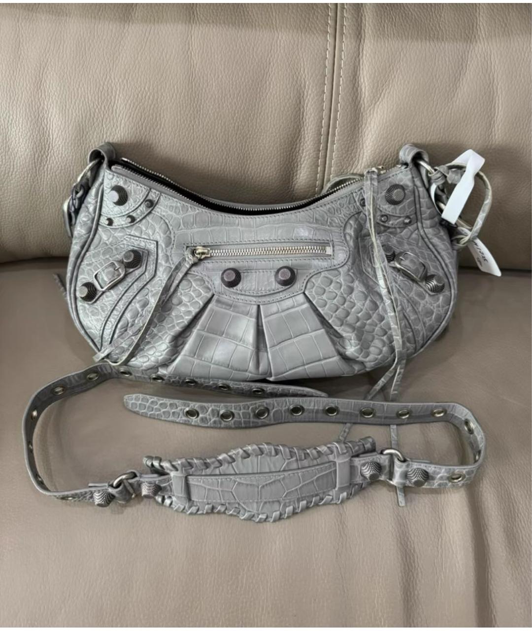 BALENCIAGA Серая сумка через плечо, фото 2