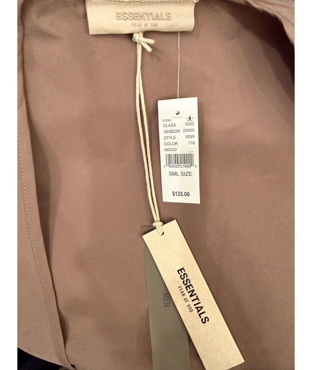 FEAR OF GOD ESSENTIALS Бежевый хлопковый жилет, фото 3