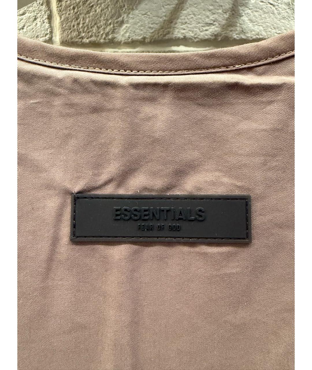 FEAR OF GOD ESSENTIALS Бежевый хлопковый жилет, фото 8