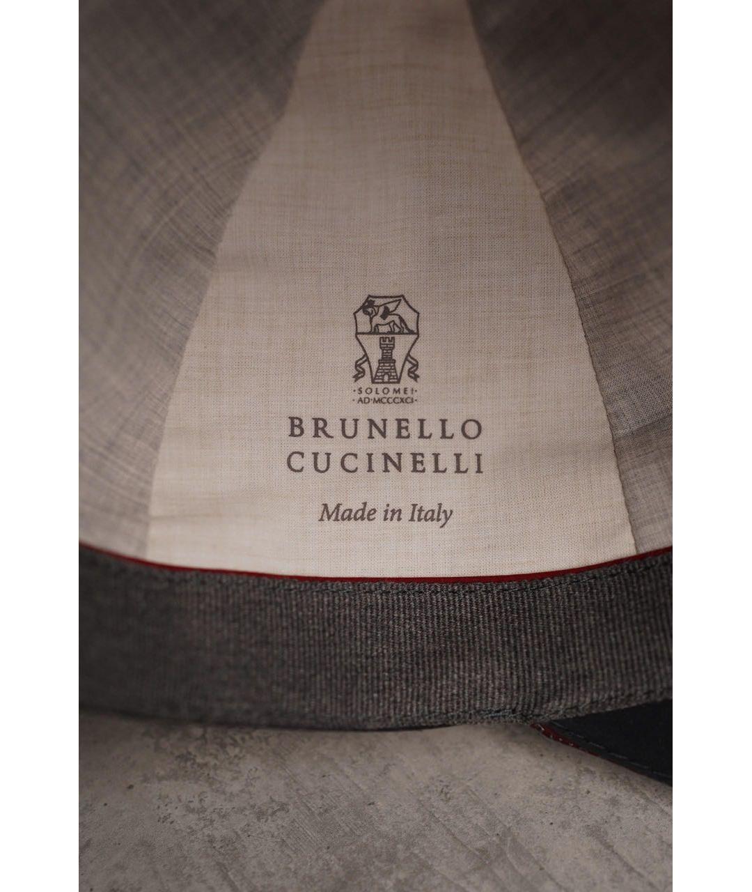 BRUNELLO CUCINELLI Темно-синяя кепка/бейсболка, фото 5