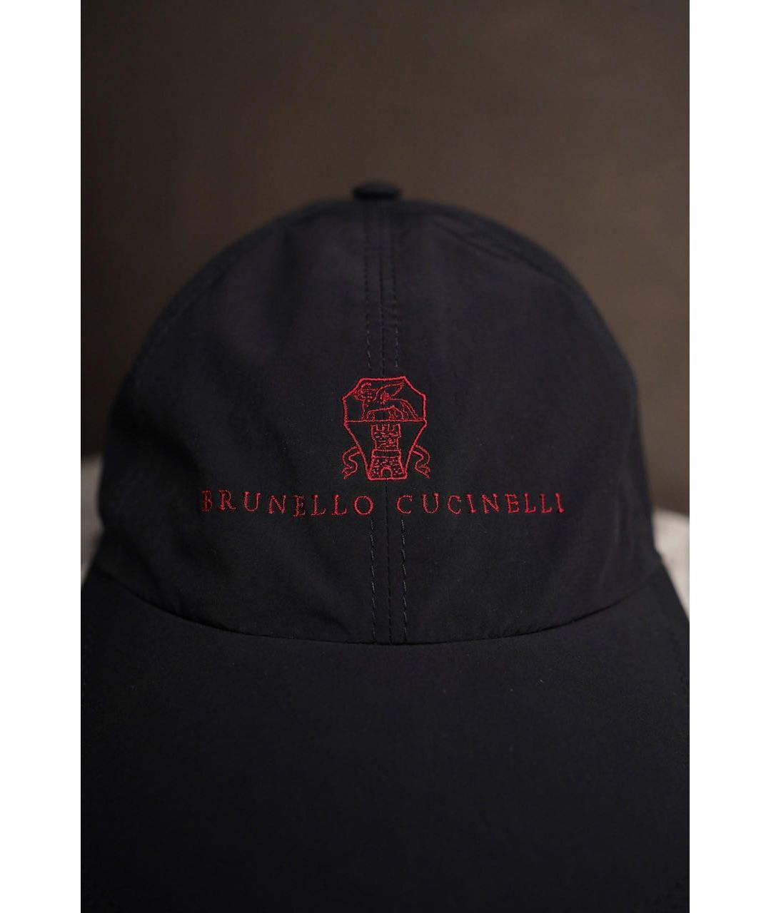 BRUNELLO CUCINELLI Темно-синяя кепка/бейсболка, фото 3