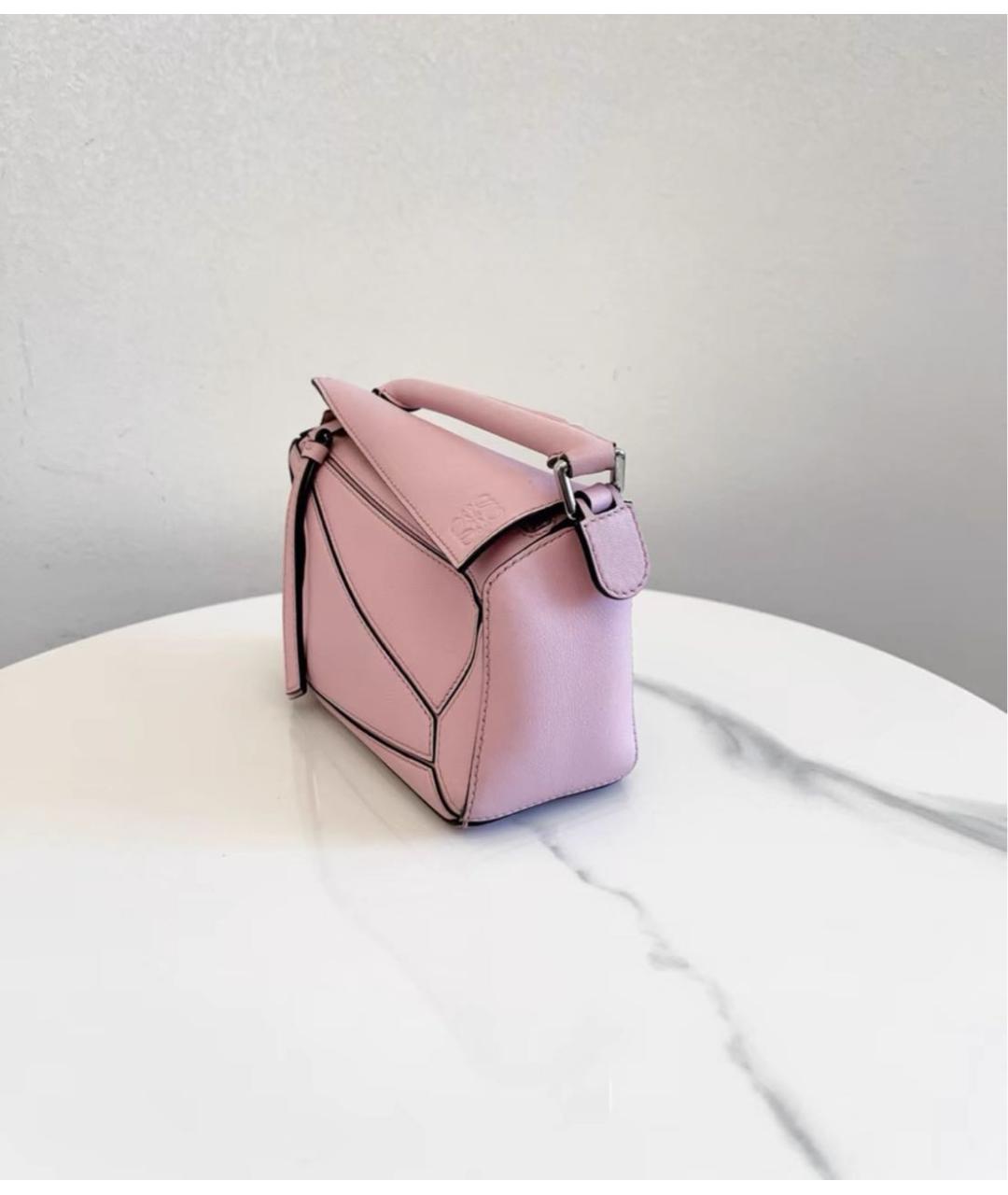 LOEWE Розовая кожаная сумка через плечо, фото 4