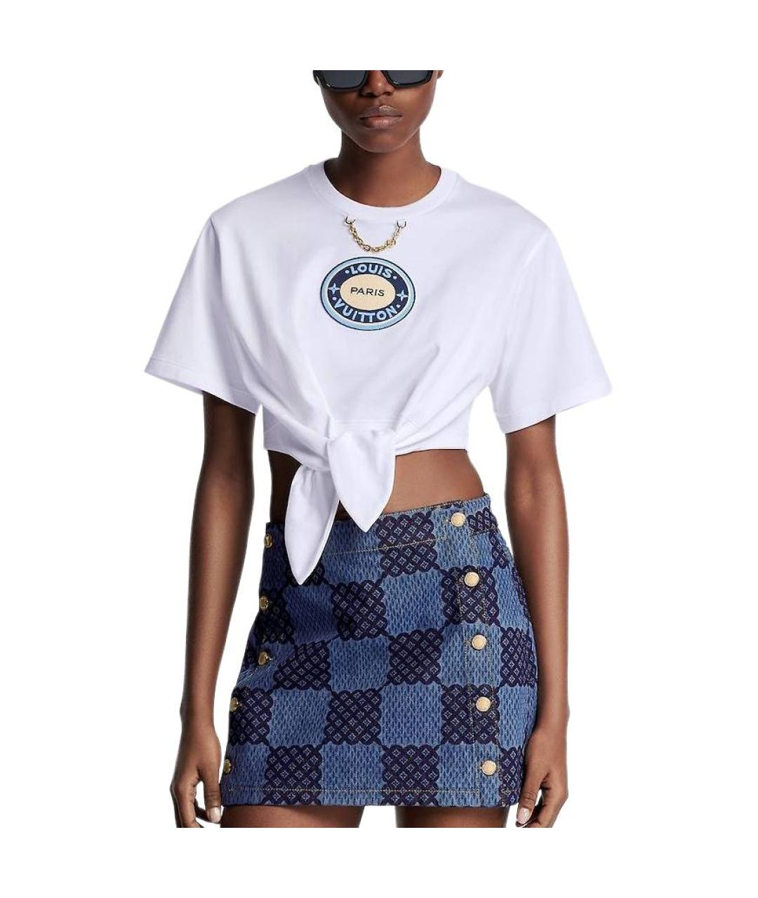 LOUIS VUITTON Белая футболка, фото 4