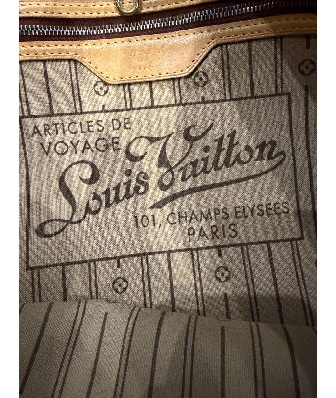 LOUIS VUITTON Коричневая сумка тоут, фото 4