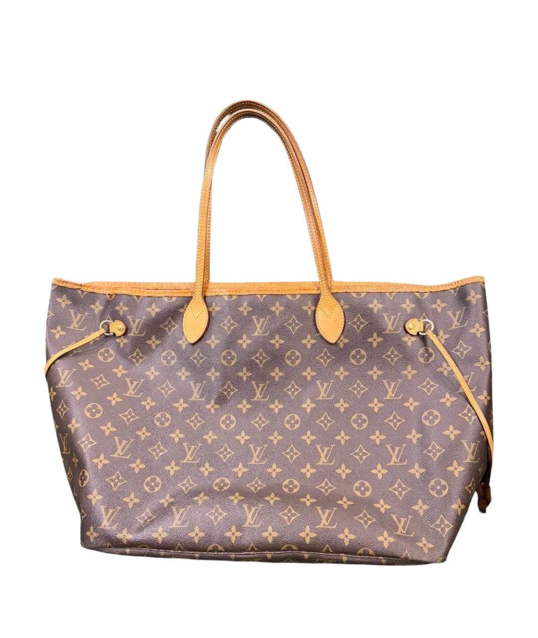 LOUIS VUITTON Коричневая сумка тоут, фото 1