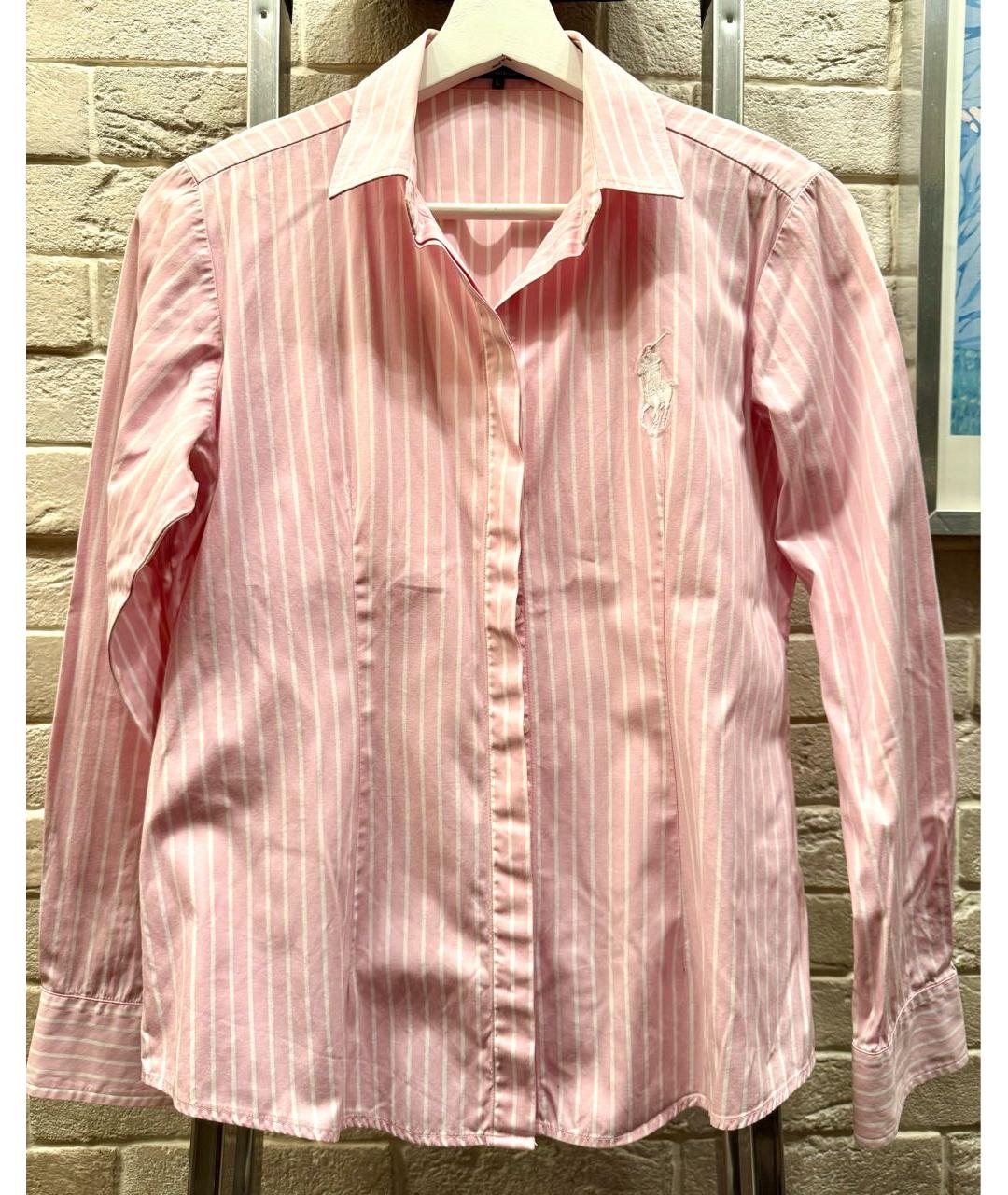 POLO RALPH LAUREN Розовая хлопковая рубашка, фото 8