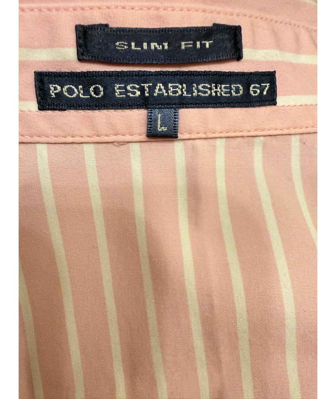 POLO RALPH LAUREN Розовая хлопковая рубашка, фото 4