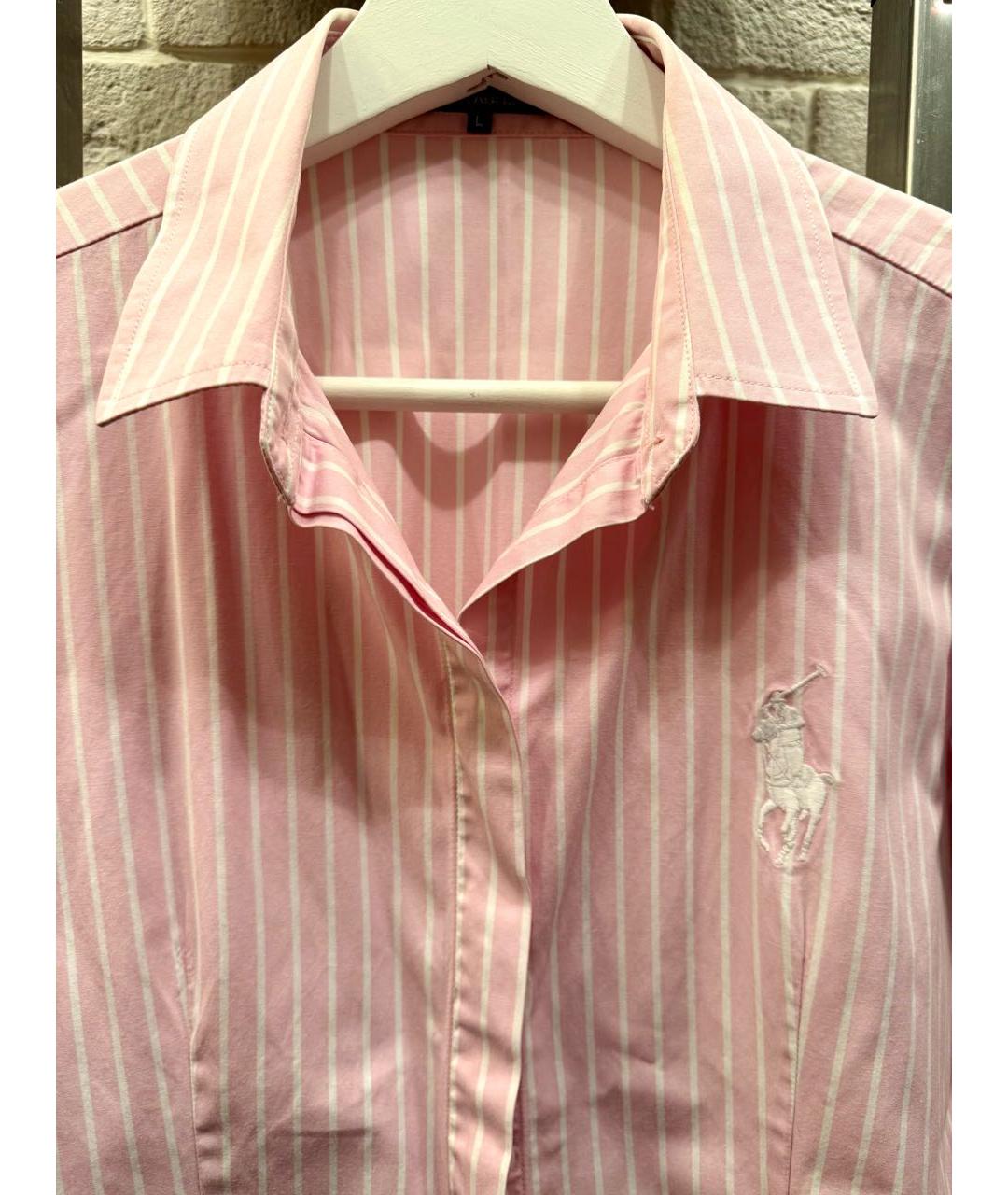 POLO RALPH LAUREN Розовая хлопковая рубашка, фото 3