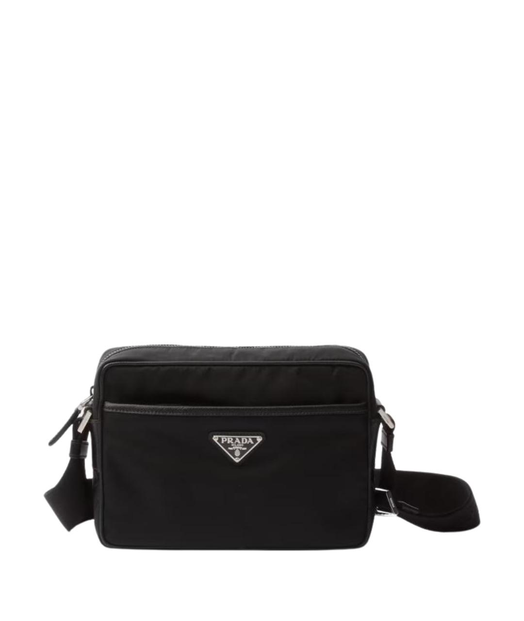 PRADA Черная синтетическая сумка на плечо, фото 1