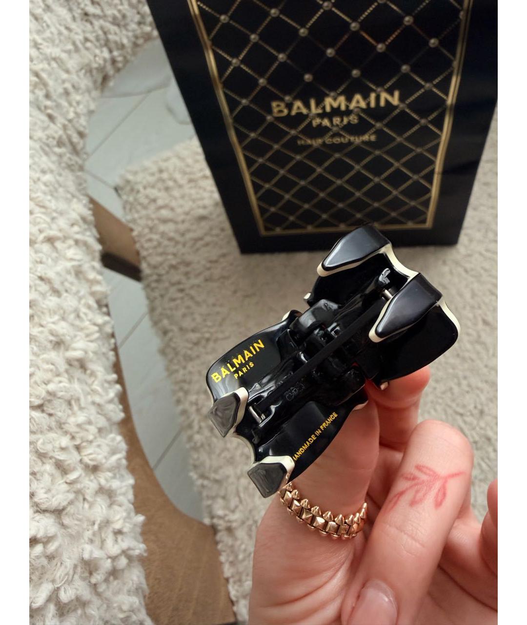 BALMAIN Черная заколка, фото 6