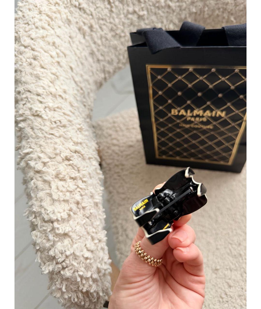 BALMAIN Черная заколка, фото 5