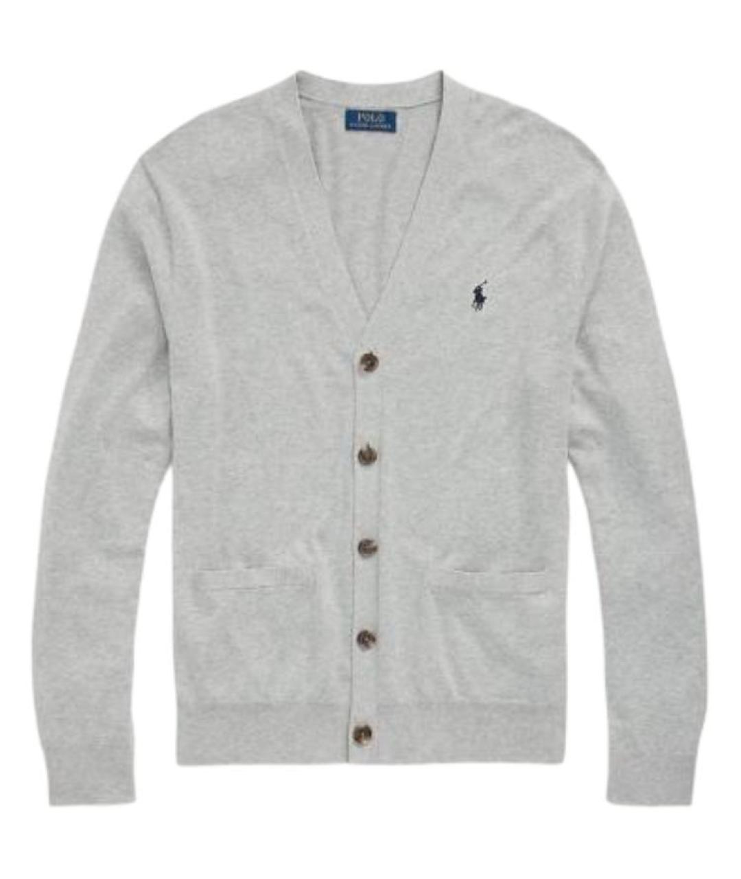 POLO RALPH LAUREN Серый кардиган, фото 1
