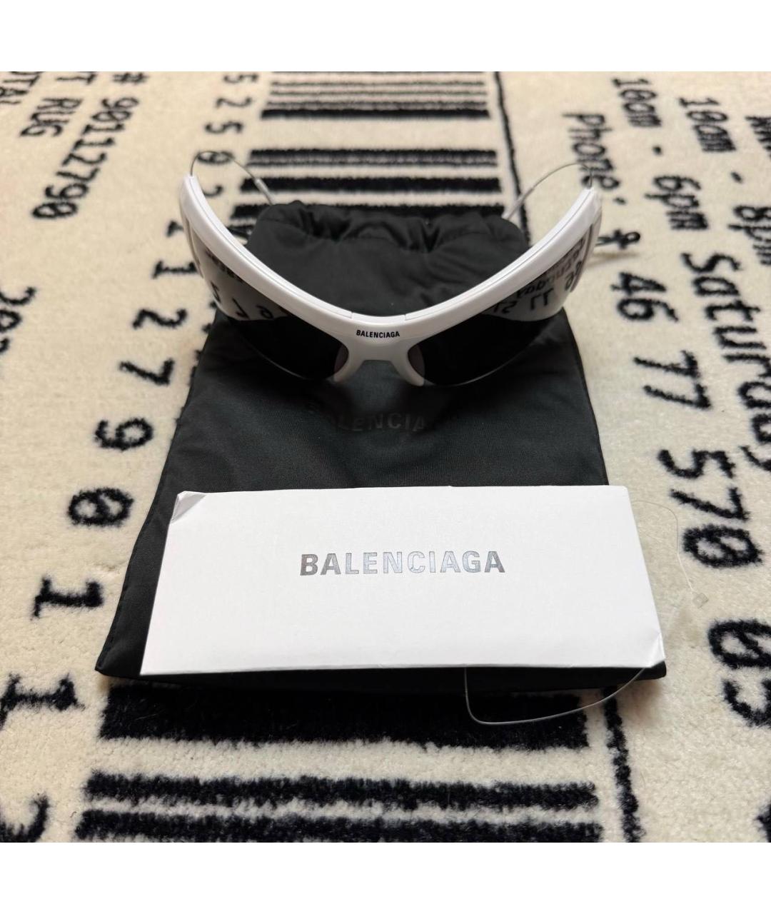 BALENCIAGA Белые солнцезащитные очки, фото 2