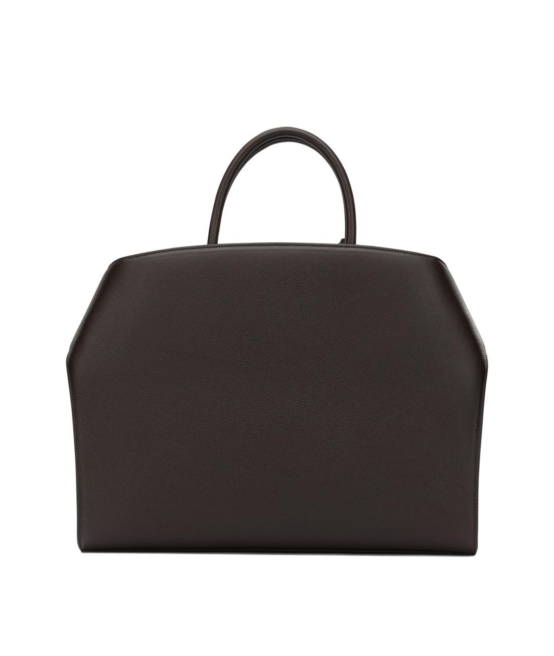 FERRAGAMO Коричневая кожаная сумка тоут, фото 3