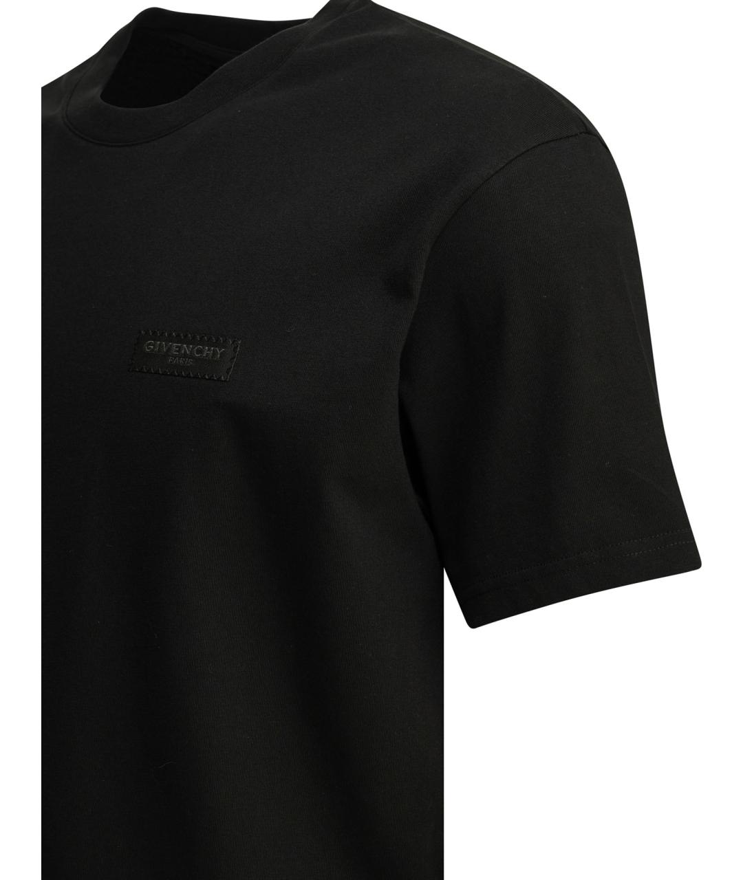 GIVENCHY Черная хлопковая футболка, фото 4