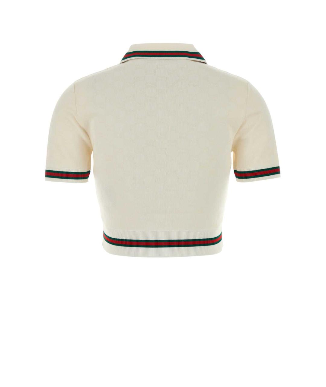 GUCCI Белая хлопковая футболка, фото 2