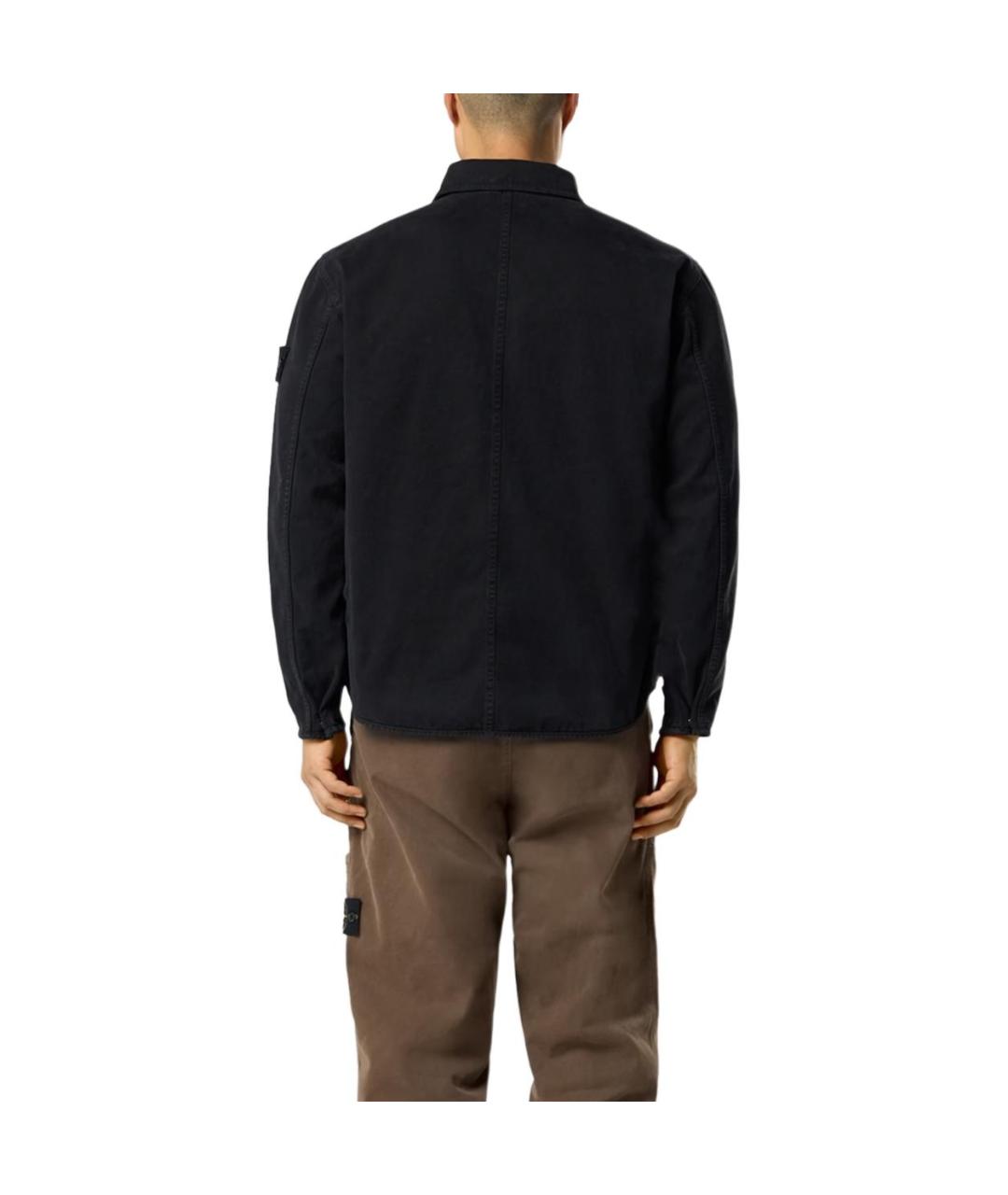 STONE ISLAND Черная рубашка, фото 4