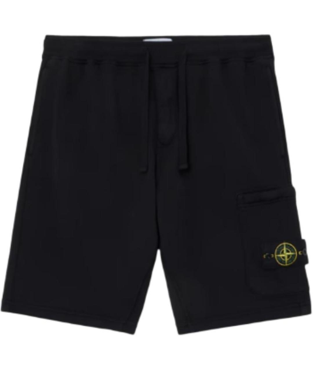 STONE ISLAND Черные шорты, фото 1