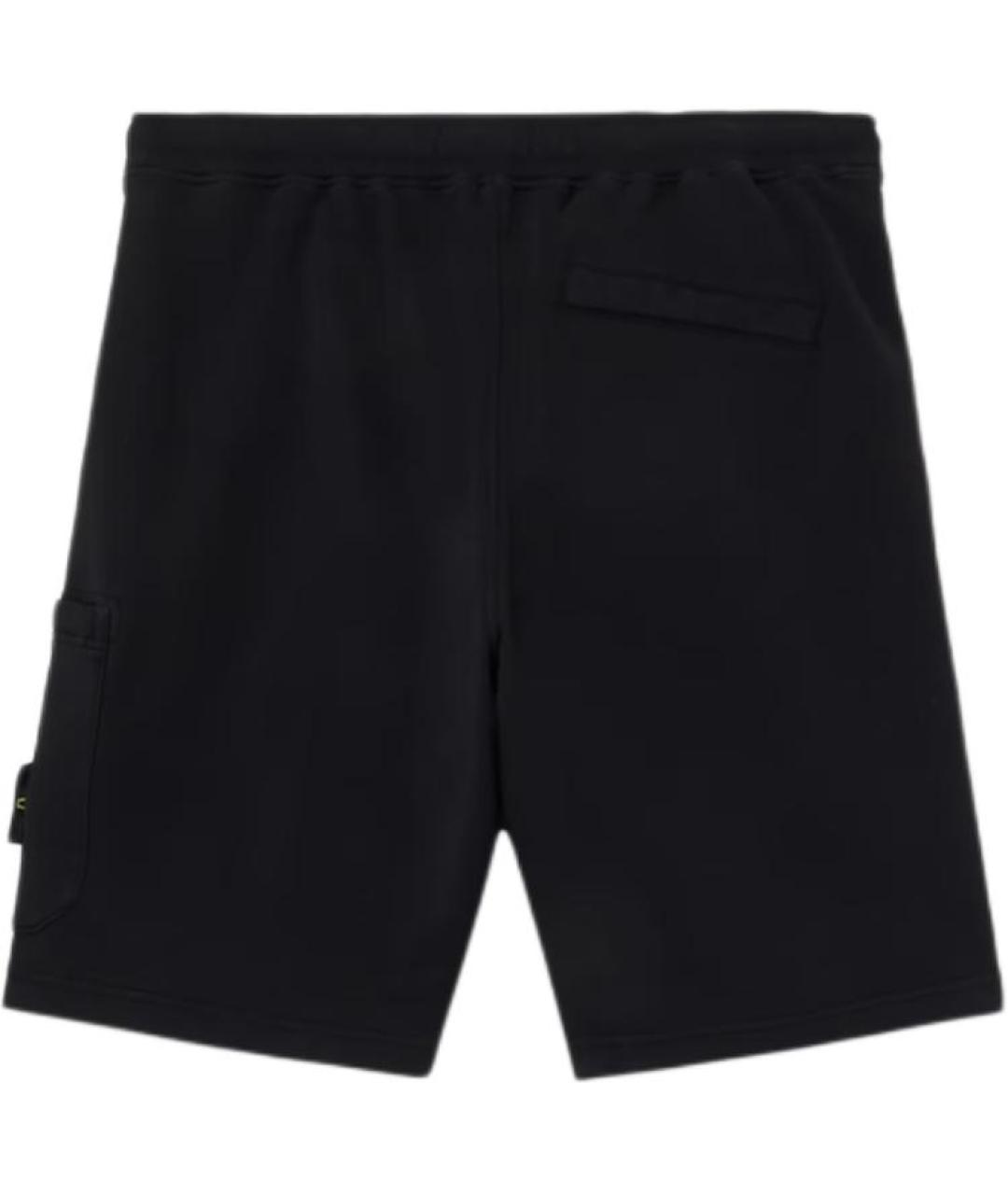 STONE ISLAND Черные шорты, фото 2