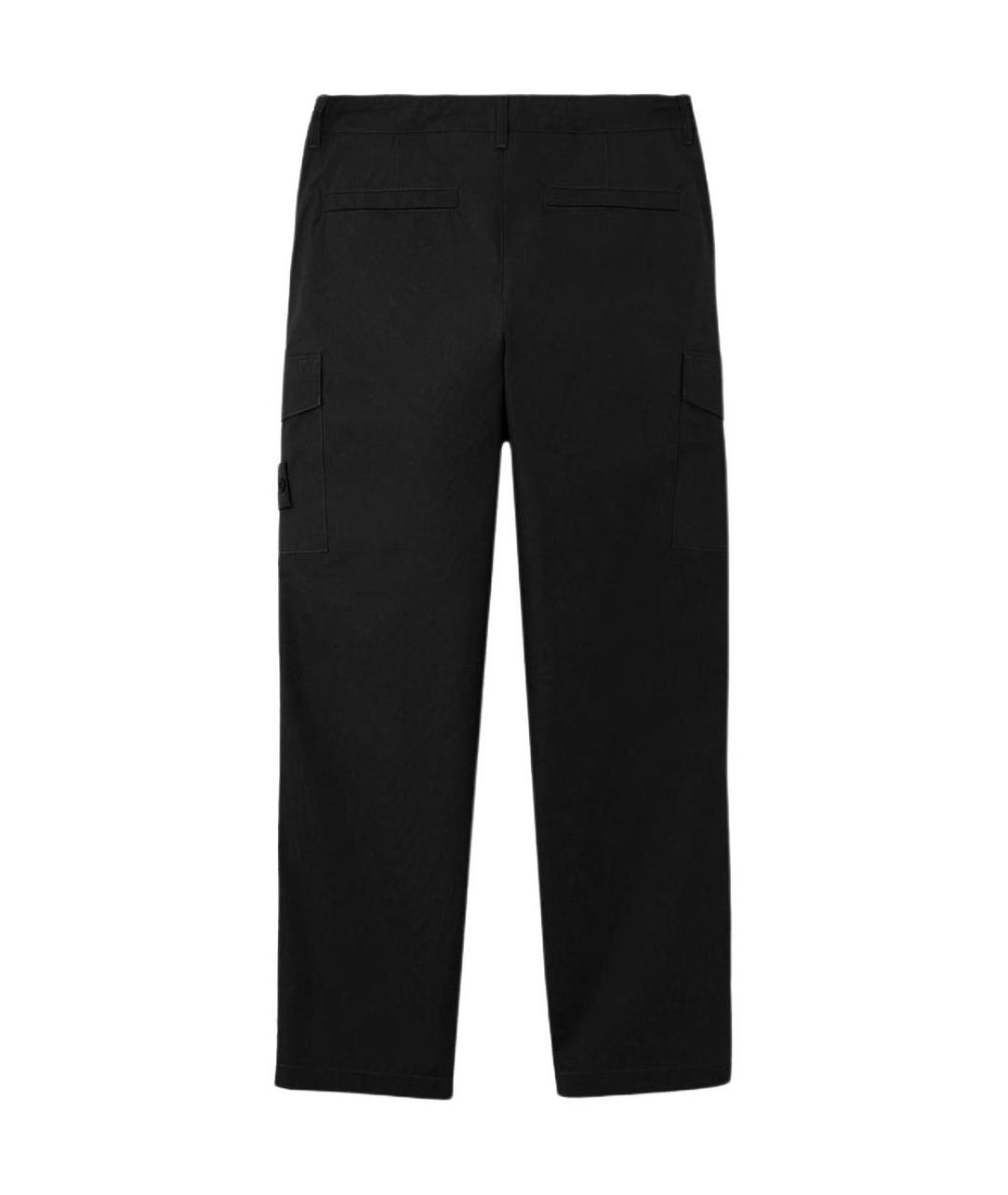 STONE ISLAND Черные повседневные брюки, фото 2