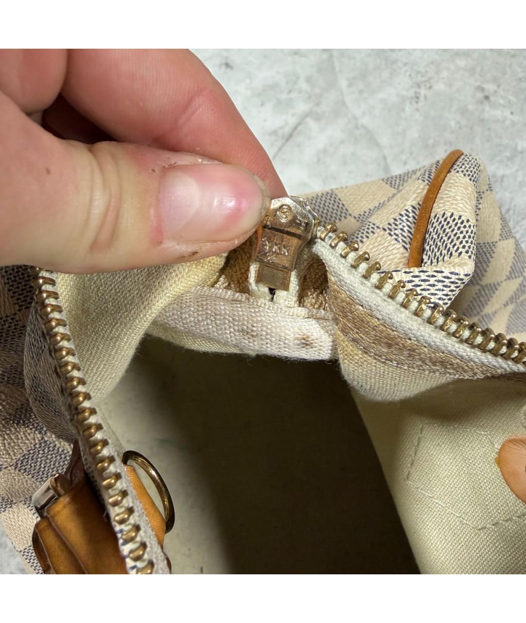 LOUIS VUITTON Бежевая сумка с короткими ручками, фото 8