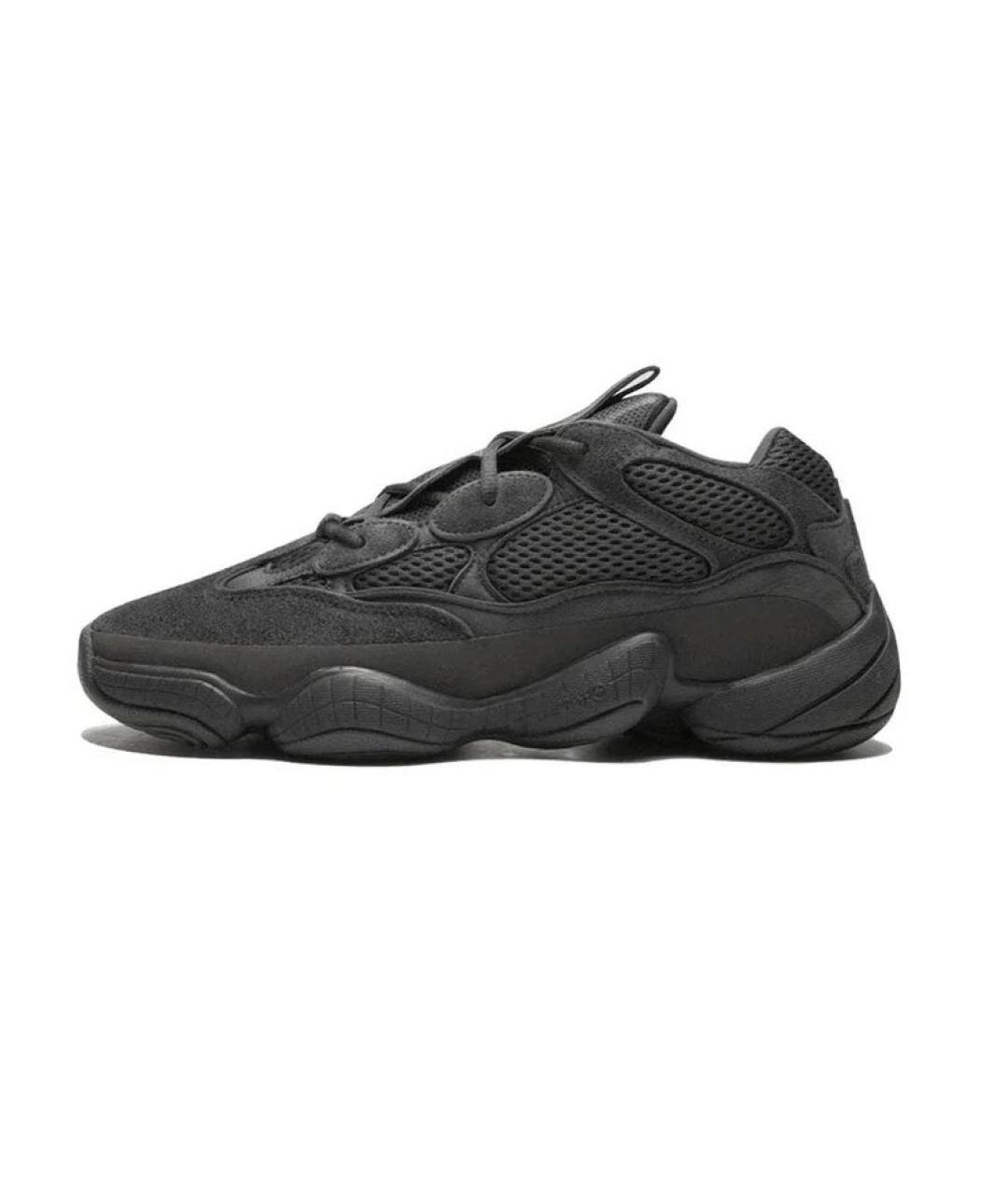 ADIDAS YEEZY Черные текстильные низкие кроссовки / кеды, фото 5
