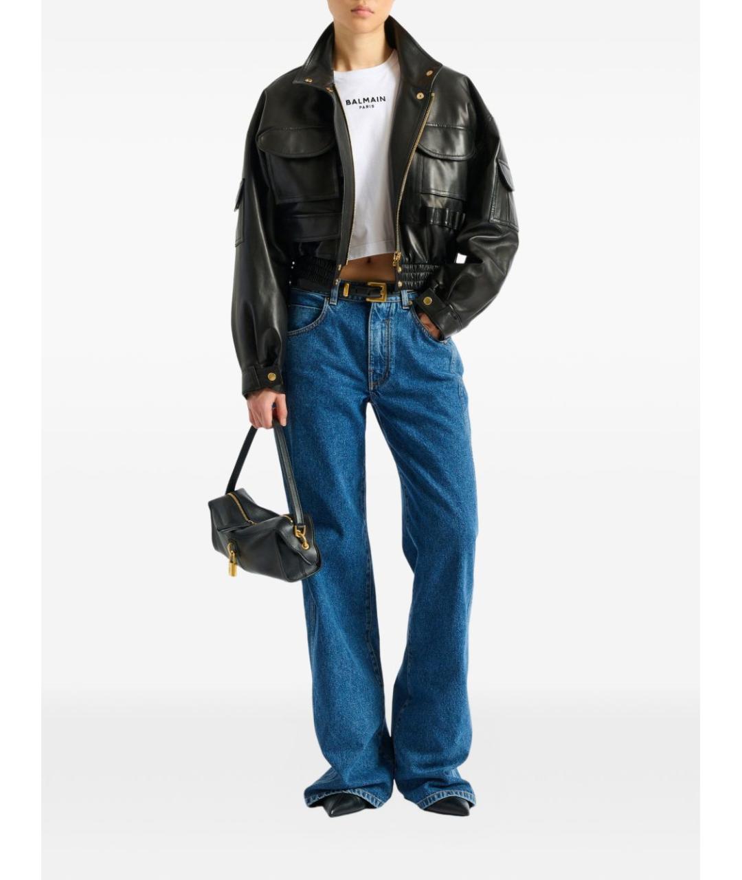BALMAIN Белая хлопковая футболка, фото 4